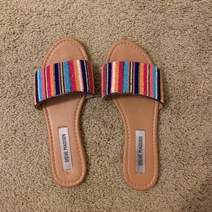 beaded steve madden sandals